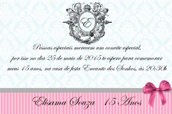 2019 impressionante de modelos de convites para aniversario de 15