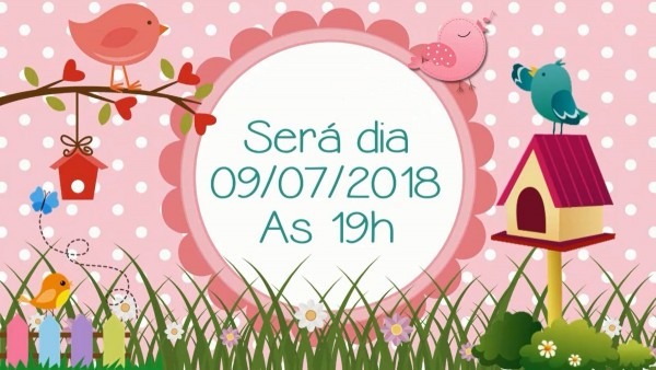 Convite animado jardim encantado