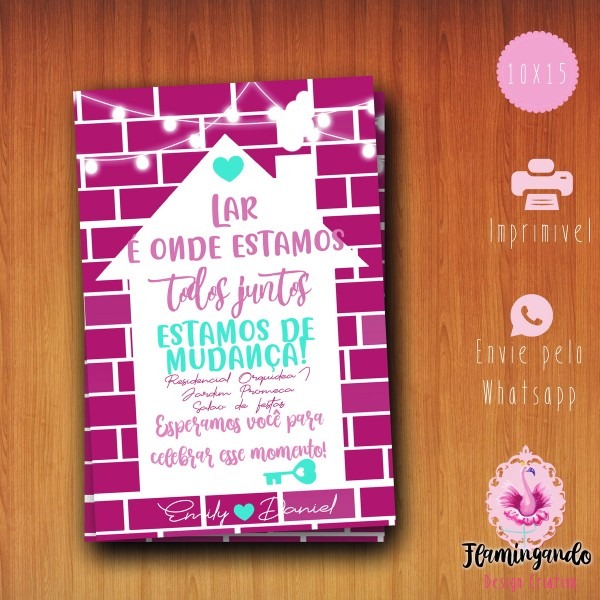 Convite chá de casa nova no elo7 Convite chá de casa nova no elo7