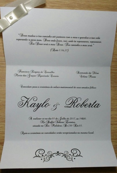 Convite floral Convite floral