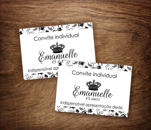 Convite individual Convite individual