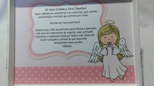 Convite para madrinha de consagraÃ§Ã£o