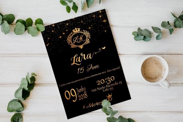 Convite personalizado digital virtual aniversário 15 anos Convite personalizado digital virtual aniversário 15 anos