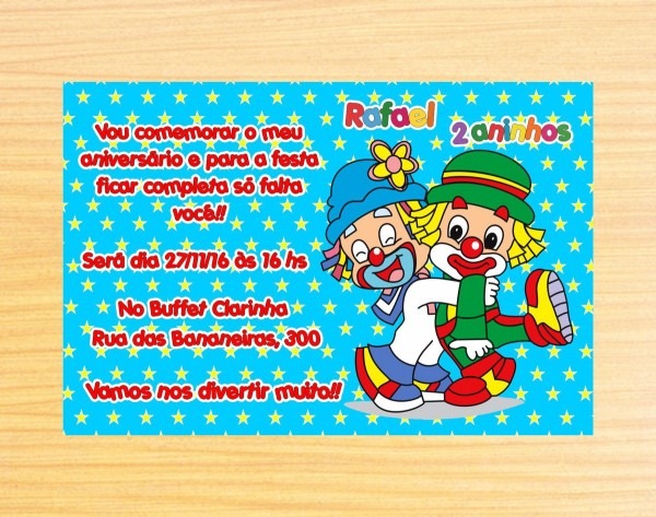 Convite personalizado patati patatá no elo7 Convite personalizado patati patatá no elo7