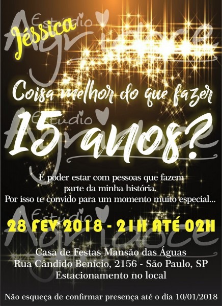Convite virtual 15 anos no elo7 Convite virtual 15 anos no elo7