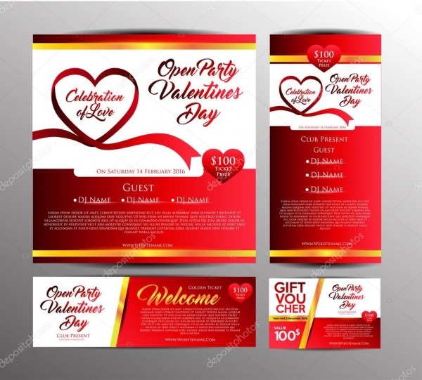 Cartões de convite para festa de dia dos namorados â vetores de Cartões de convite para festa de dia dos namorados â vetores de