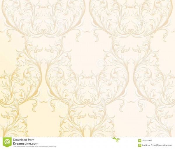 Fundo dourado barroco do teste padrão ornament a decoração para o Fundo dourado barroco do teste padrão ornament a decoração para o