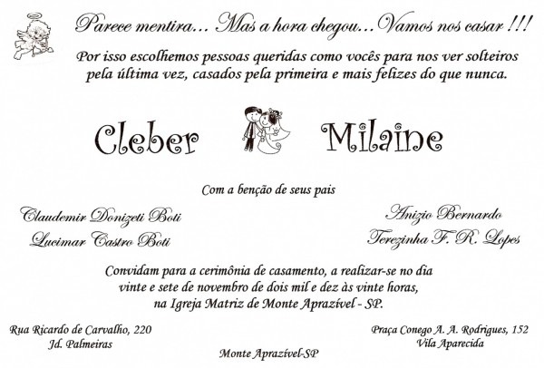 Imagens de o que escrever no convite casamento por ades texto para Imagens de o que escrever no convite casamento por ades texto para