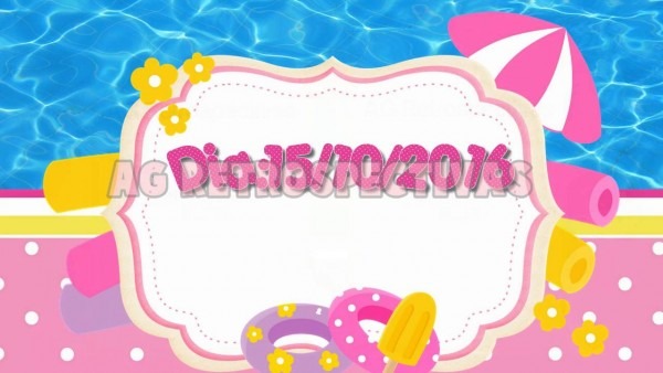 Convite pool party Convite pool party