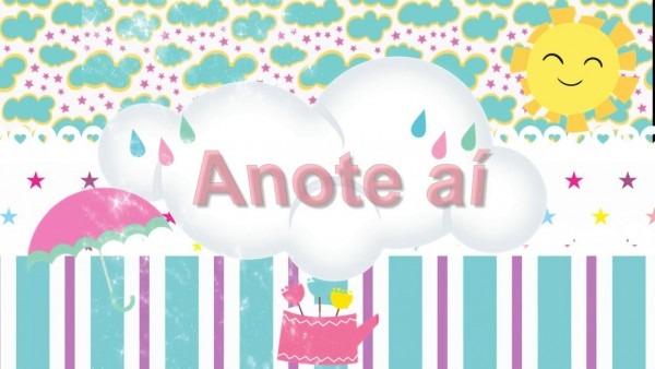 Convite animado chuva de benção Convite animado chuva de benção