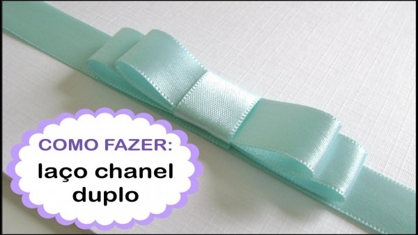 Como fazer laço chanel duplo para o seu convite Como fazer laço chanel duplo para o seu convite