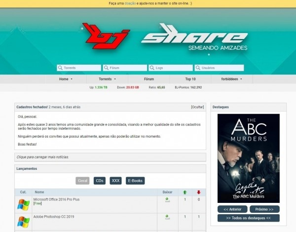 Fechado] bj share voltou com todo o seu conteÃºdo! saiba como