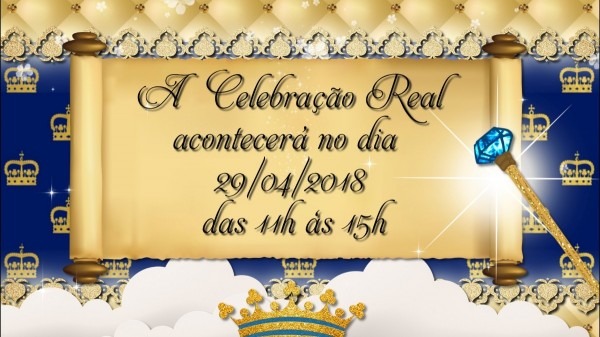 Video convite animado prÃ­ncipe realeza luxo!!!
