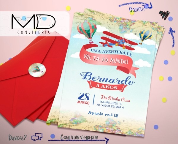 20 convites de aniversÃ¡rio