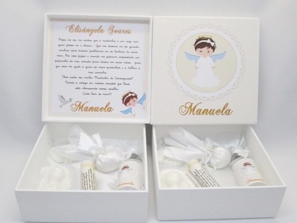 2 caixas convite para padrinhos de batismo   batizado