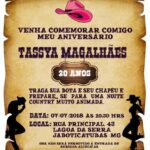 Convite de aniversario country