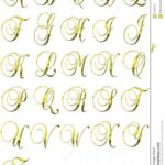 Alfabeto de letras para convites