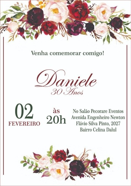 Arte convite aniversÃ¡rio