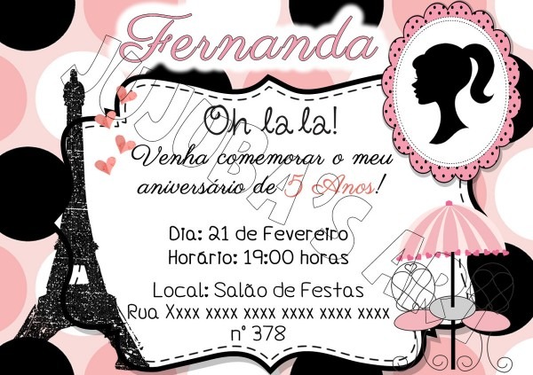 Convite 10x15cm com envelope no elo7 Convite 10x15cm com envelope no elo7