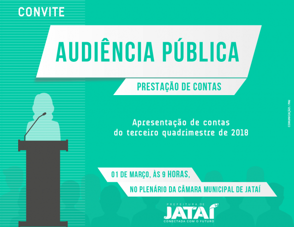 Prefeitura municipal de jataà realizará audiência pública para Prefeitura municipal de jataà realizará audiência pública para