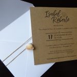 Envelope convite de casamento com renda