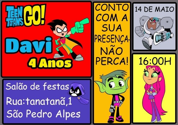 Convite jovens titans