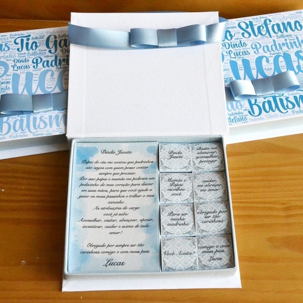 Convite para padrinhos batizado