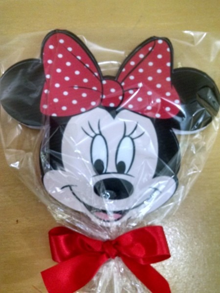 Convite pirulito minnie no elo7 Convite pirulito minnie no elo7