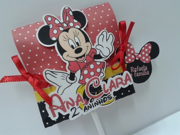 Convite pirulito minnie vermelha001 no elo7 Convite pirulito minnie vermelha001 no elo7