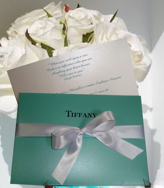 Convites debutantes tiffany no elo7