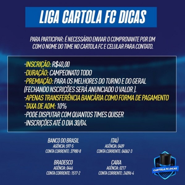 Cartola fc dicas on twitter convite já foi enviado ⦠Cartola fc dicas on twitter convite já foi enviado â¦