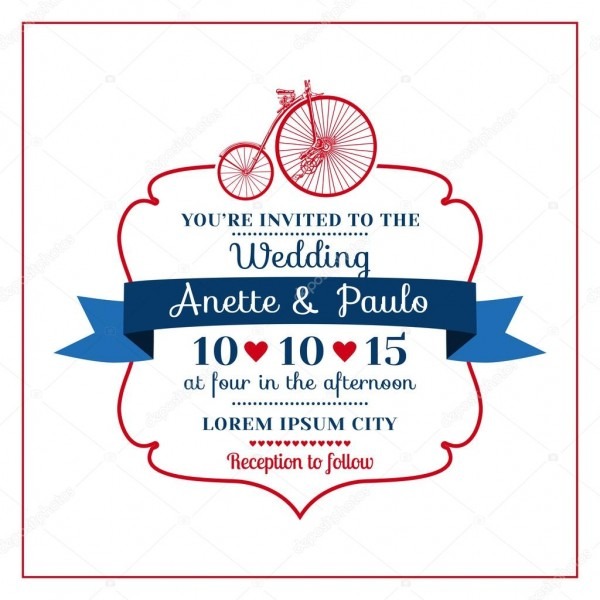 Cartão de convite de casamento Cartão de convite de casamento