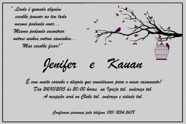 Fotos de convites casamento para baixar e editar gratis dicas