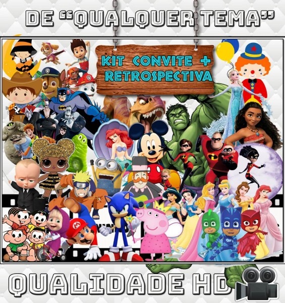 Kit retrospectiva + convite animado ( qualquer tema )