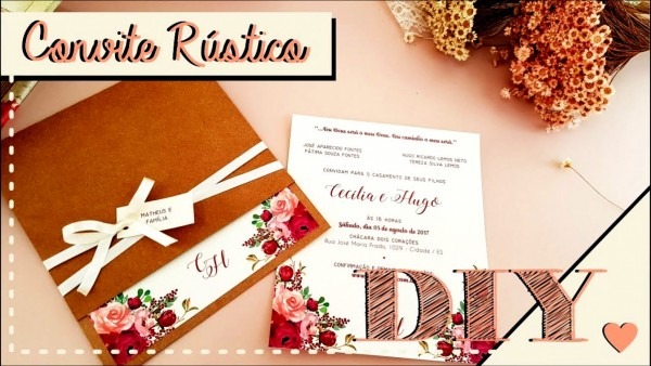 Galeria de convite casamento rustico como fazer r stico diy fa a