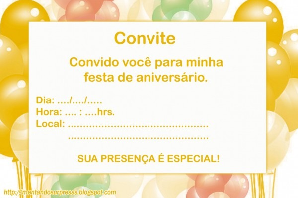 Montar convite de aniversario online gratis maravilhoso happy