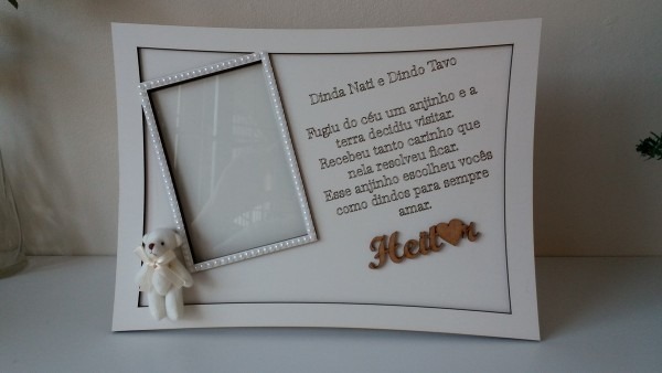 Porta retrato convite dindo e dinda no elo7 Porta retrato convite dindo e dinda no elo7