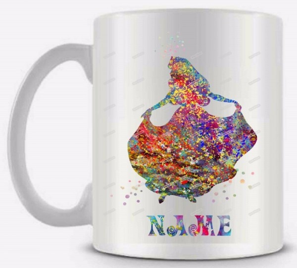 Princesa aurora branco cerÃ¢mico copo caneca copo de leite chÃ¡ de