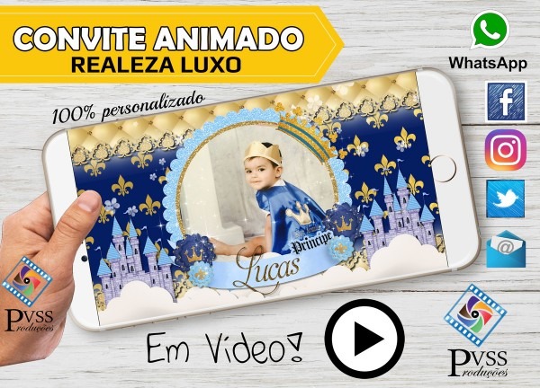 VÃdeo convite animado realeza prÃncipe